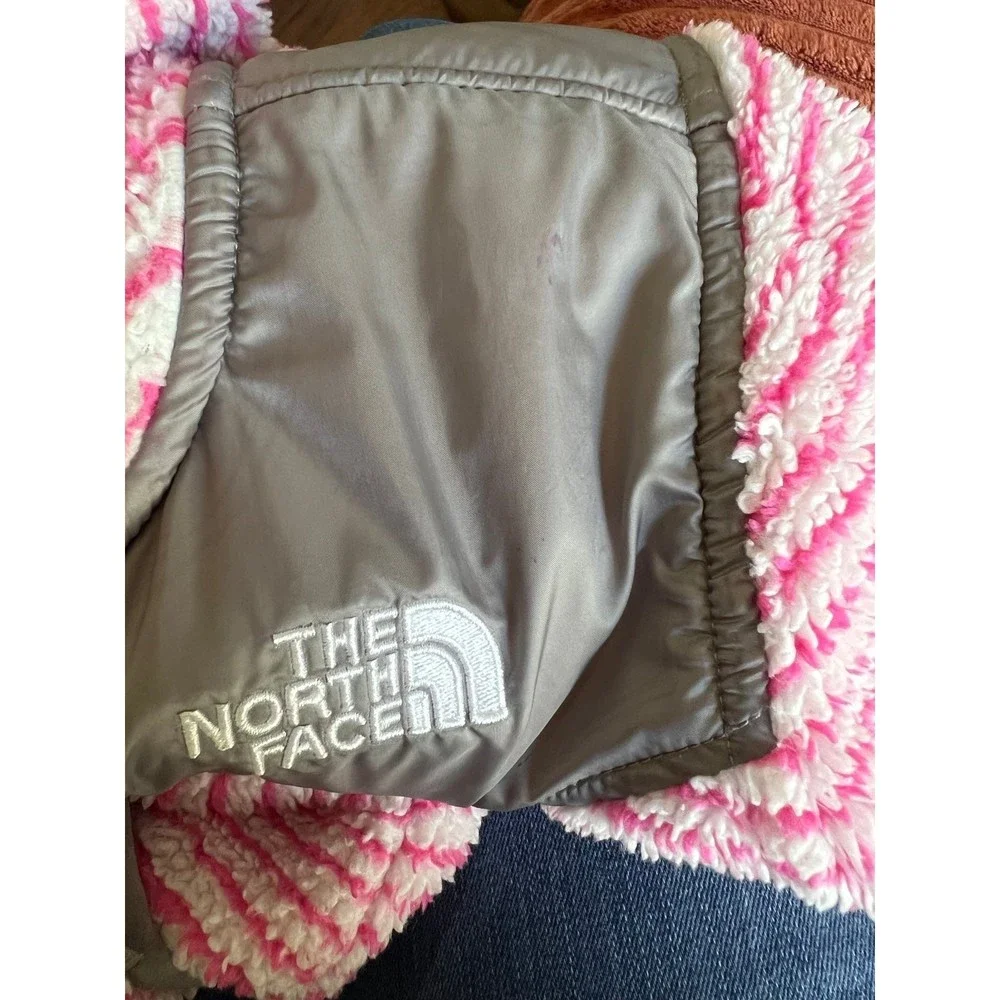 The North Face pink white